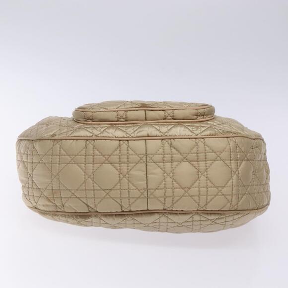 DIOR Canage Hand Bag Nylon Beige Gold - Picture 9 of 13